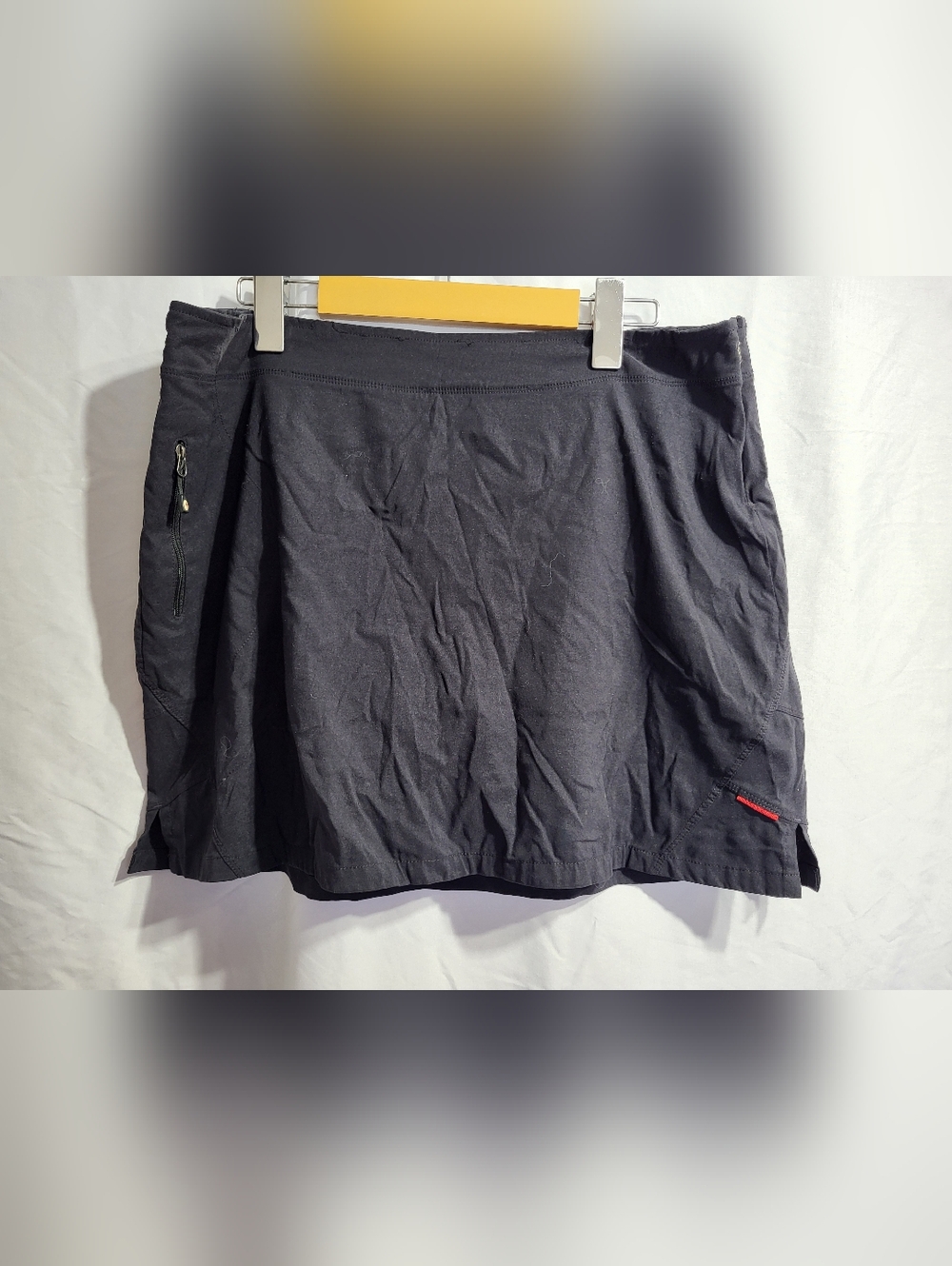 Black Cotton A-Line Skort, Size Medium **see all Pics And Description